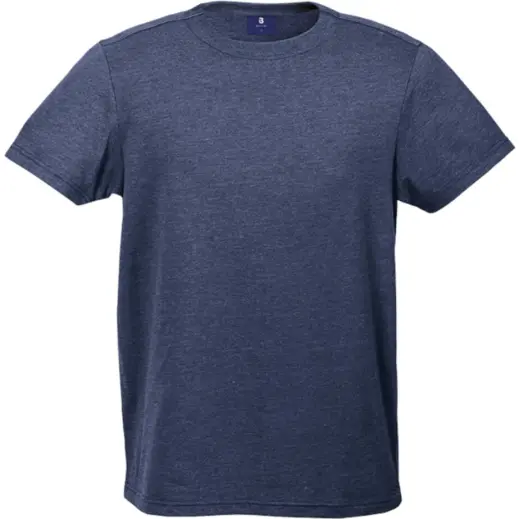 145g Barron Crew Neck T-Shirt Navy Melange